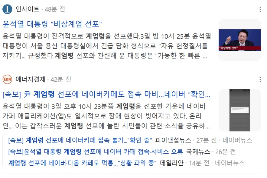 비상 계엄령 계엄