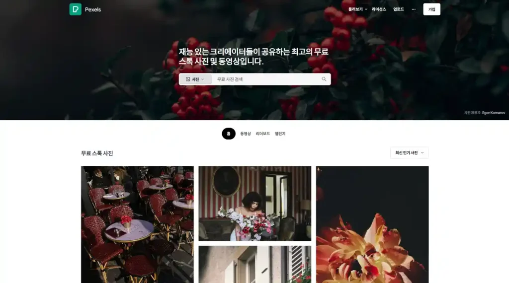 무료 이미지 사이트